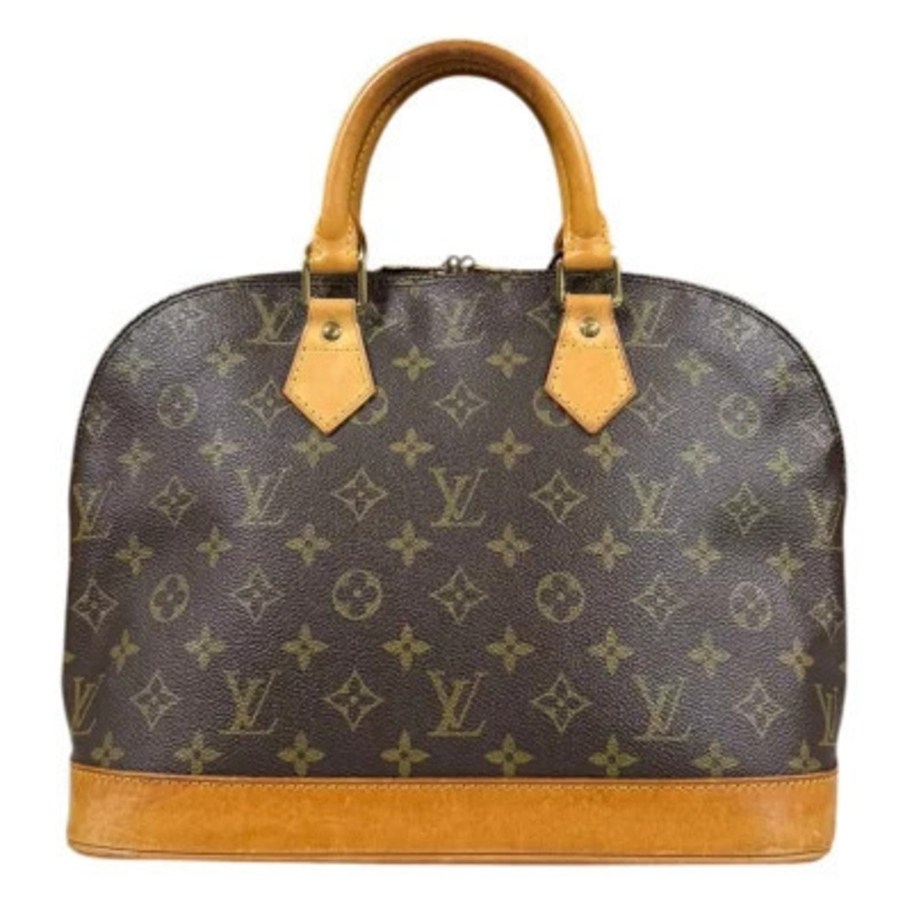 Louis Vuitton Alma Monogram Handbag Canvas Brown